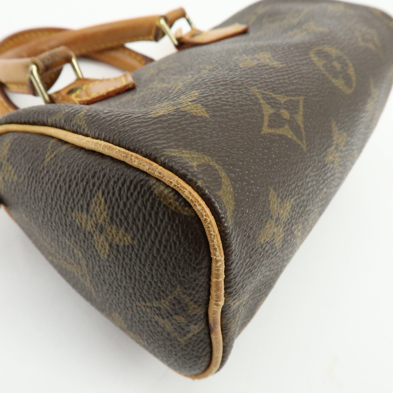 Louis Vuitton Monogram Canvas Mini Speedy Hand Bag & Strap M41534