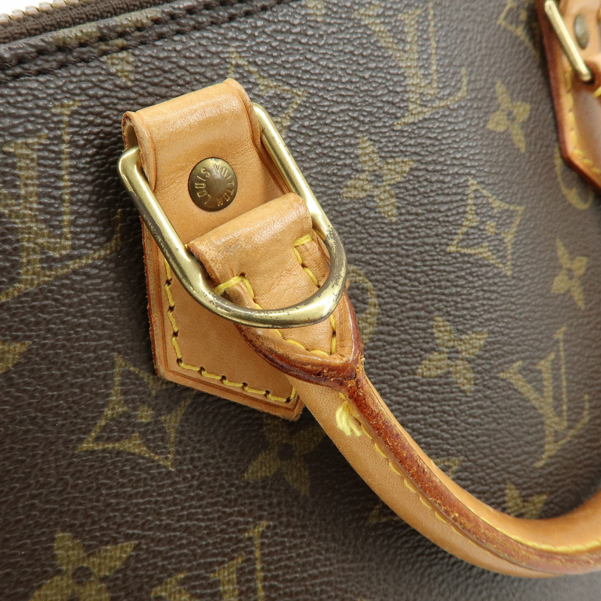 Louis Vuitton Monogram Alma PM Hand Bag Brown M51130