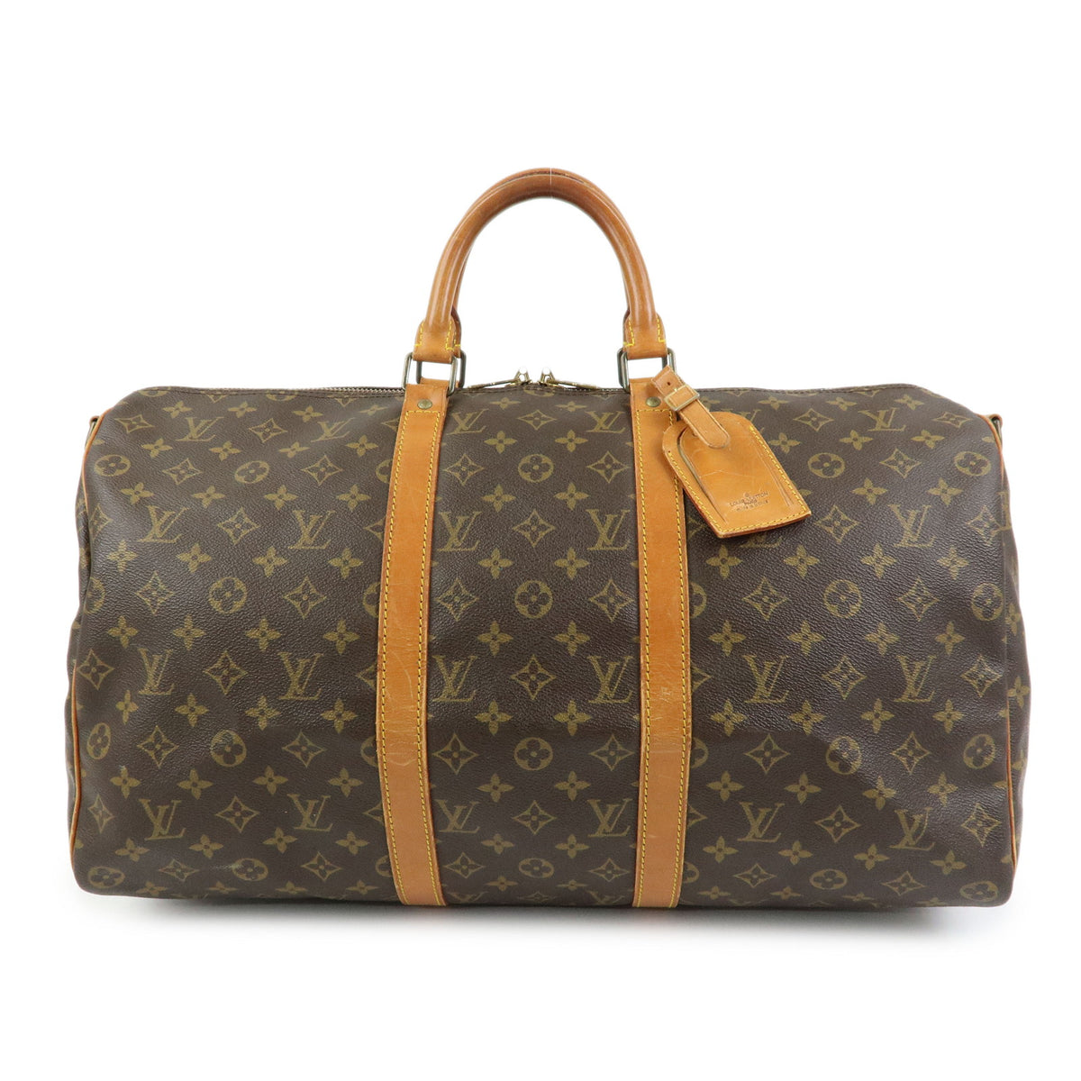 Louis Vuitton Monogram Keep All Bandouliere 50 Boston Bag M41416