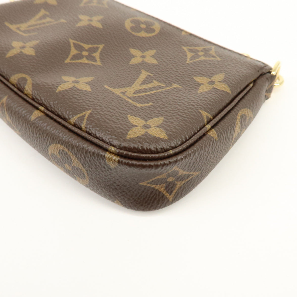 Louis Vuitton Monogram Mini Pochette Accessoires Hand Bag Bown M58009