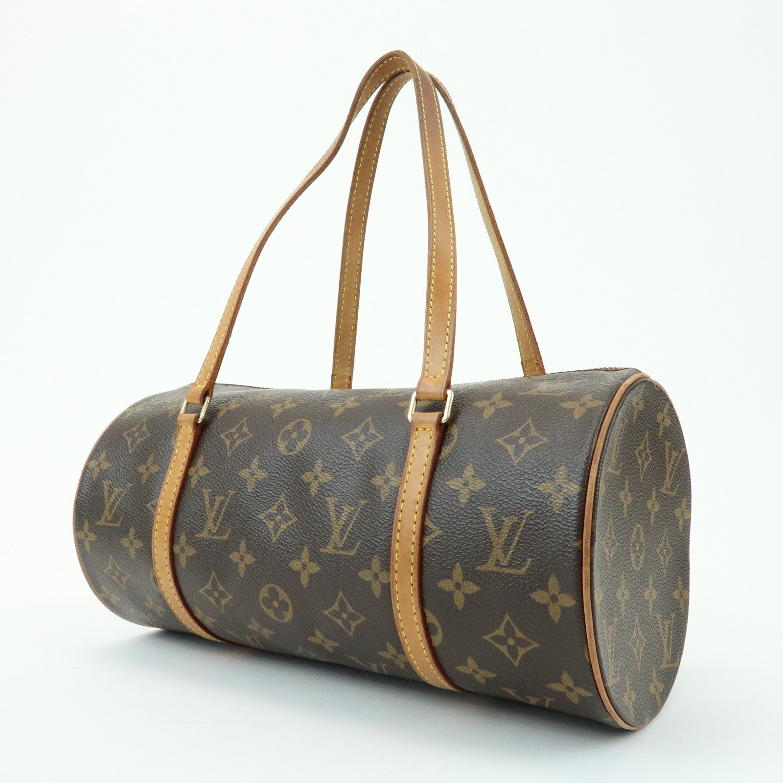 Louis Vuitton Monogram Canvas Leather Papillon 30 Brown M51385