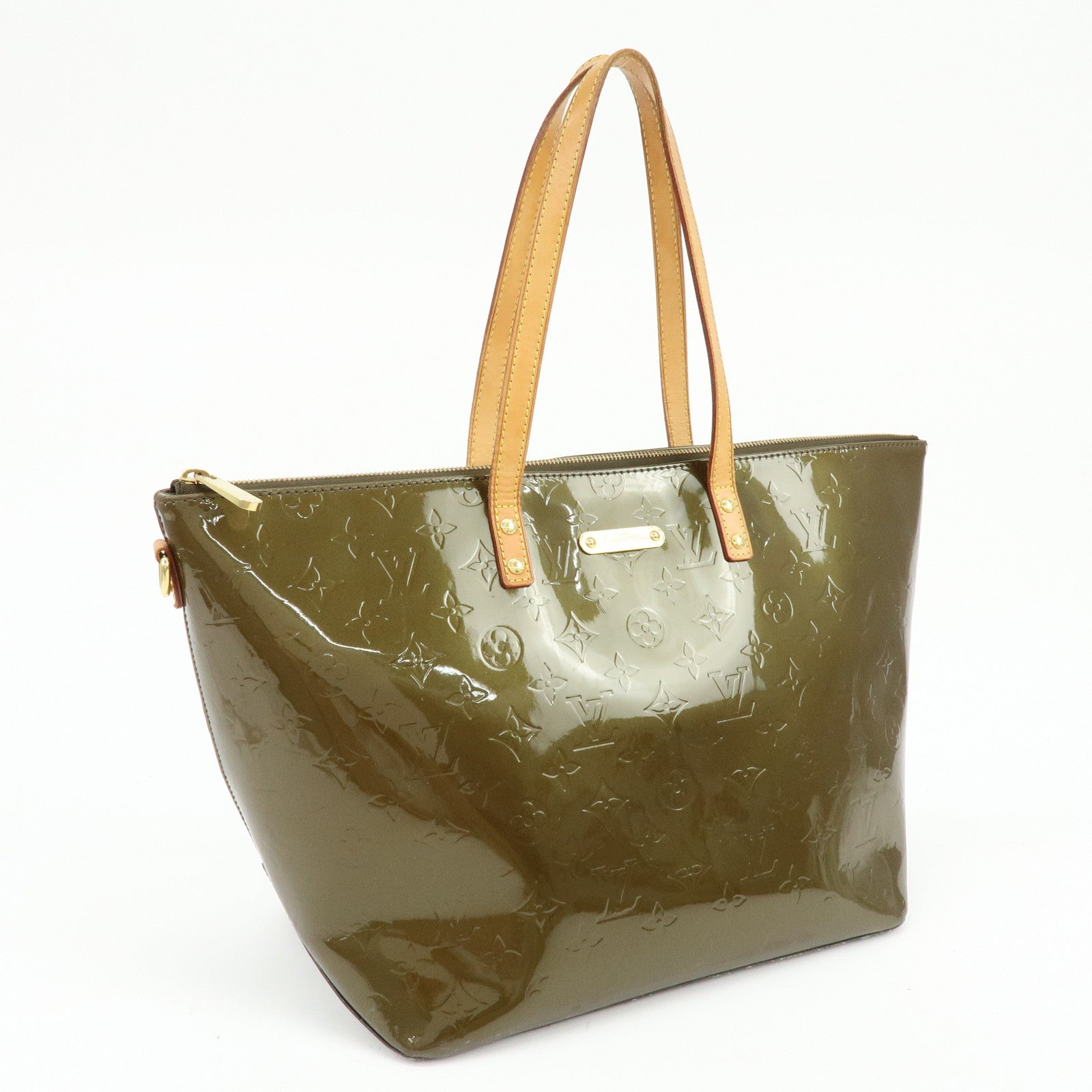 Louis Vuitton Monogram Vernis Bellevue GM Tote Bag Vert Bronze M93674