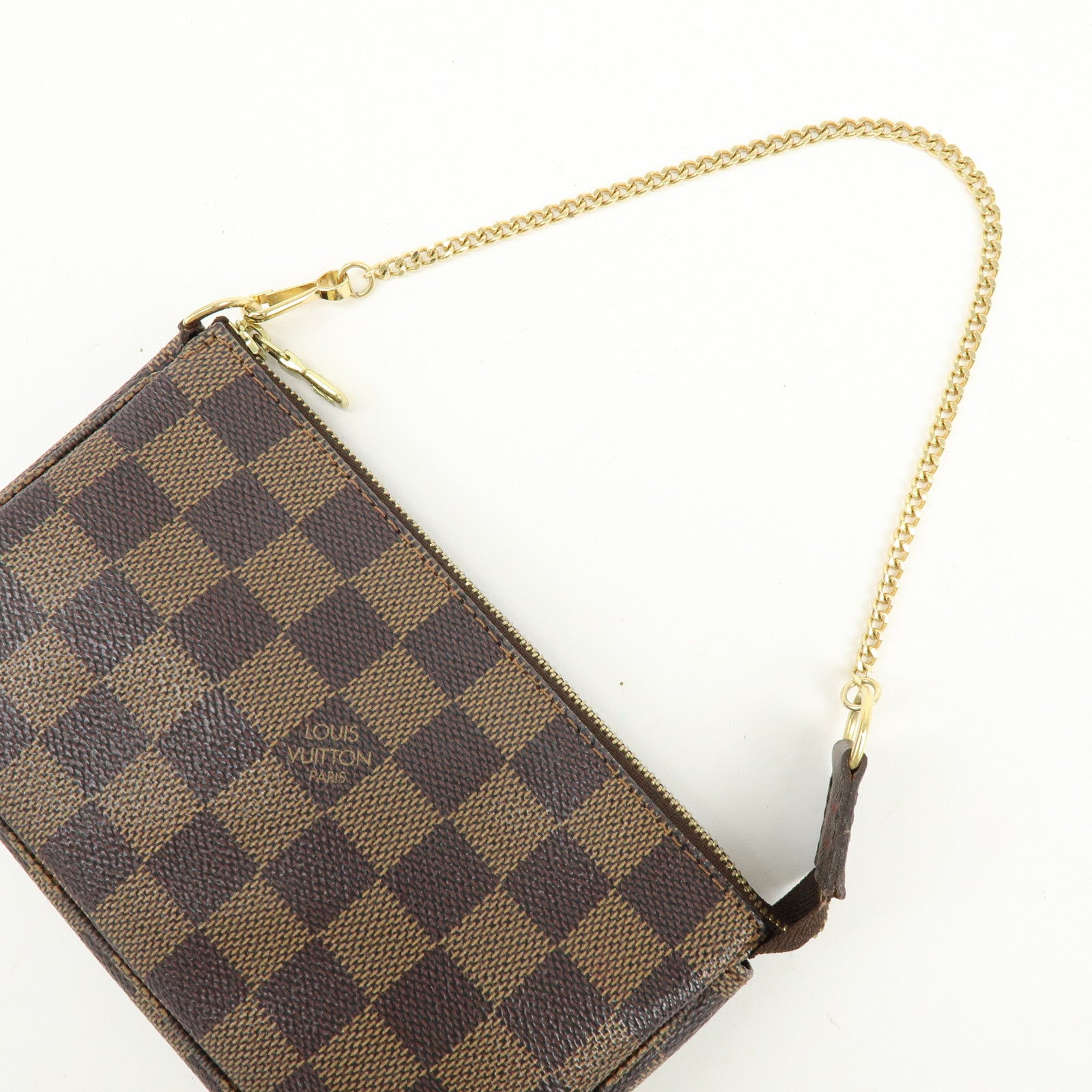 Louis Vuitton Damier Ebene Mini Pochette Accessoires Hand Bag
