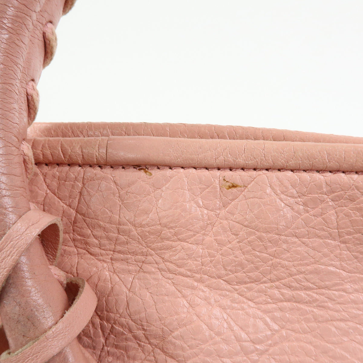 BALENCIAGA Classic The Sunday Leather Tote Bag Hand Bag Pink 228750
