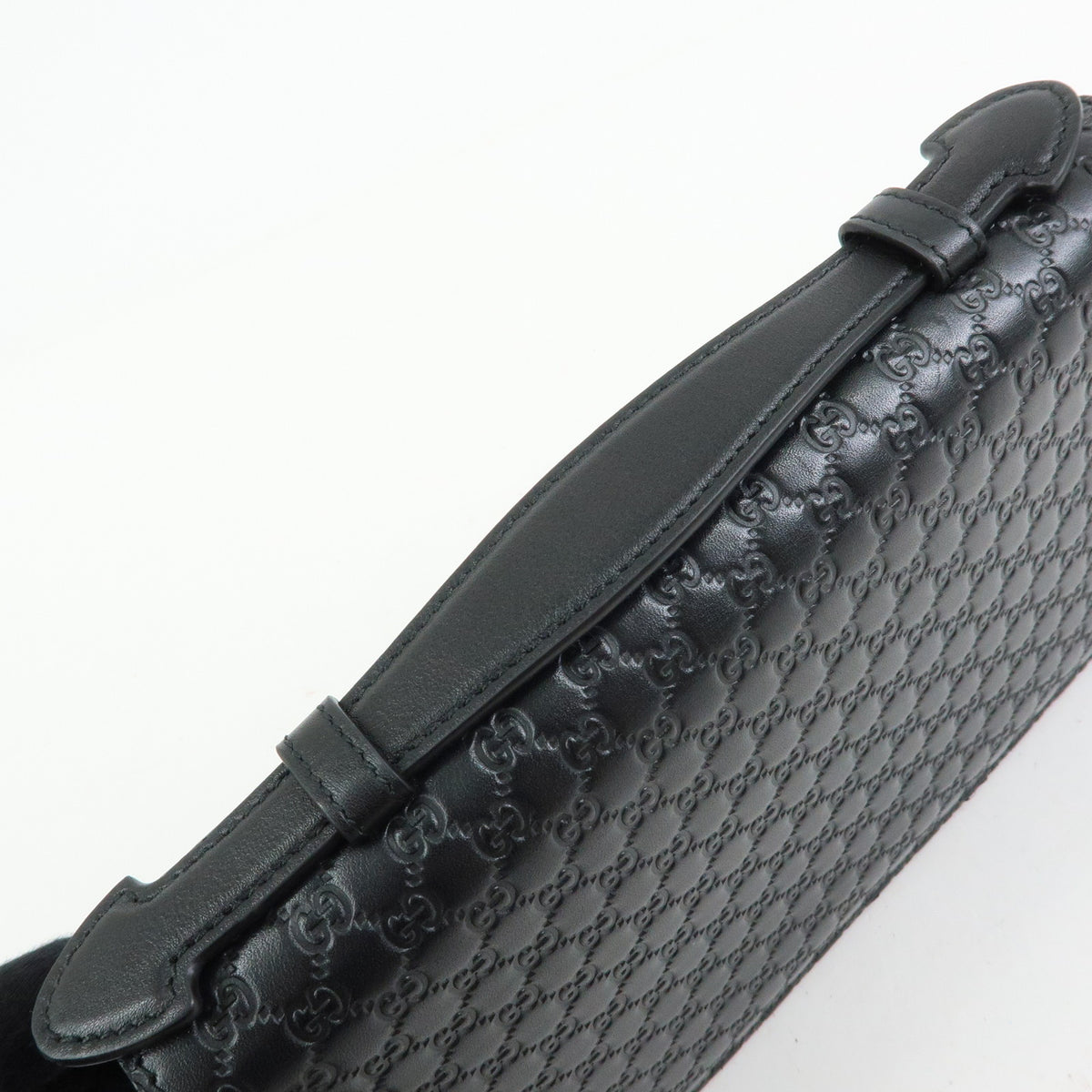 GUCCI Micro Guccishima Leather Travel Document Case Organizer 449246