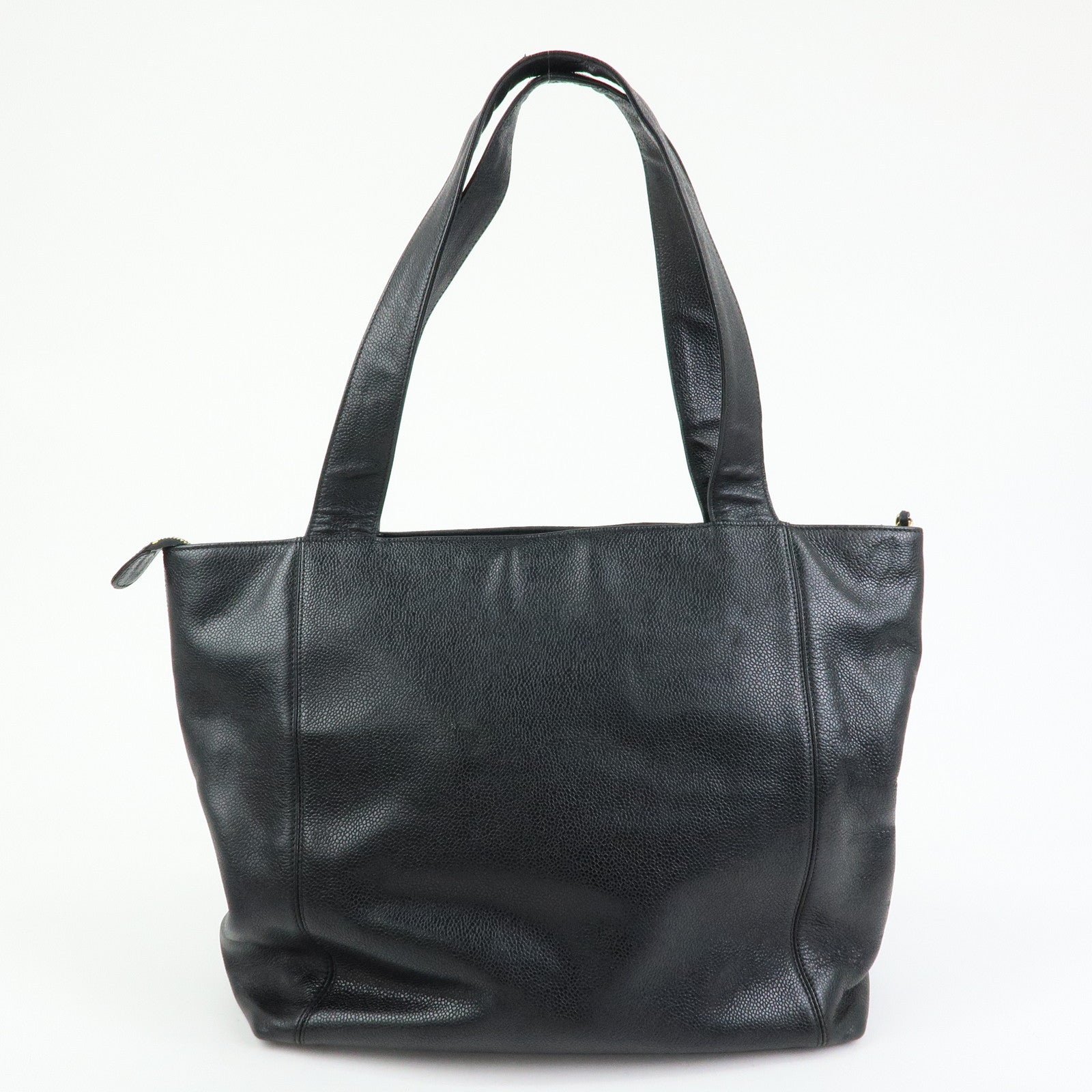 CHANEL COCO Mark Caviarskin Shoulder Bag Tote Bag Black