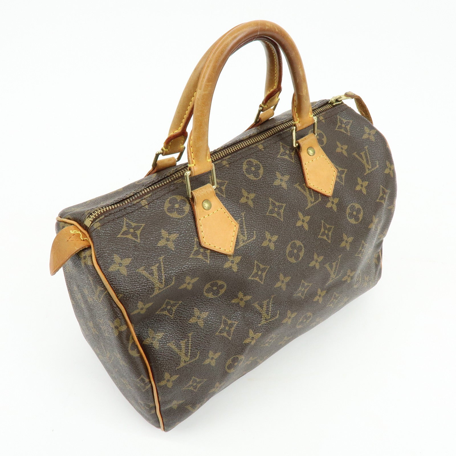 Louis Vuitton Monogram Speedy 30 Boston Bag Hand Bag Brown M41526