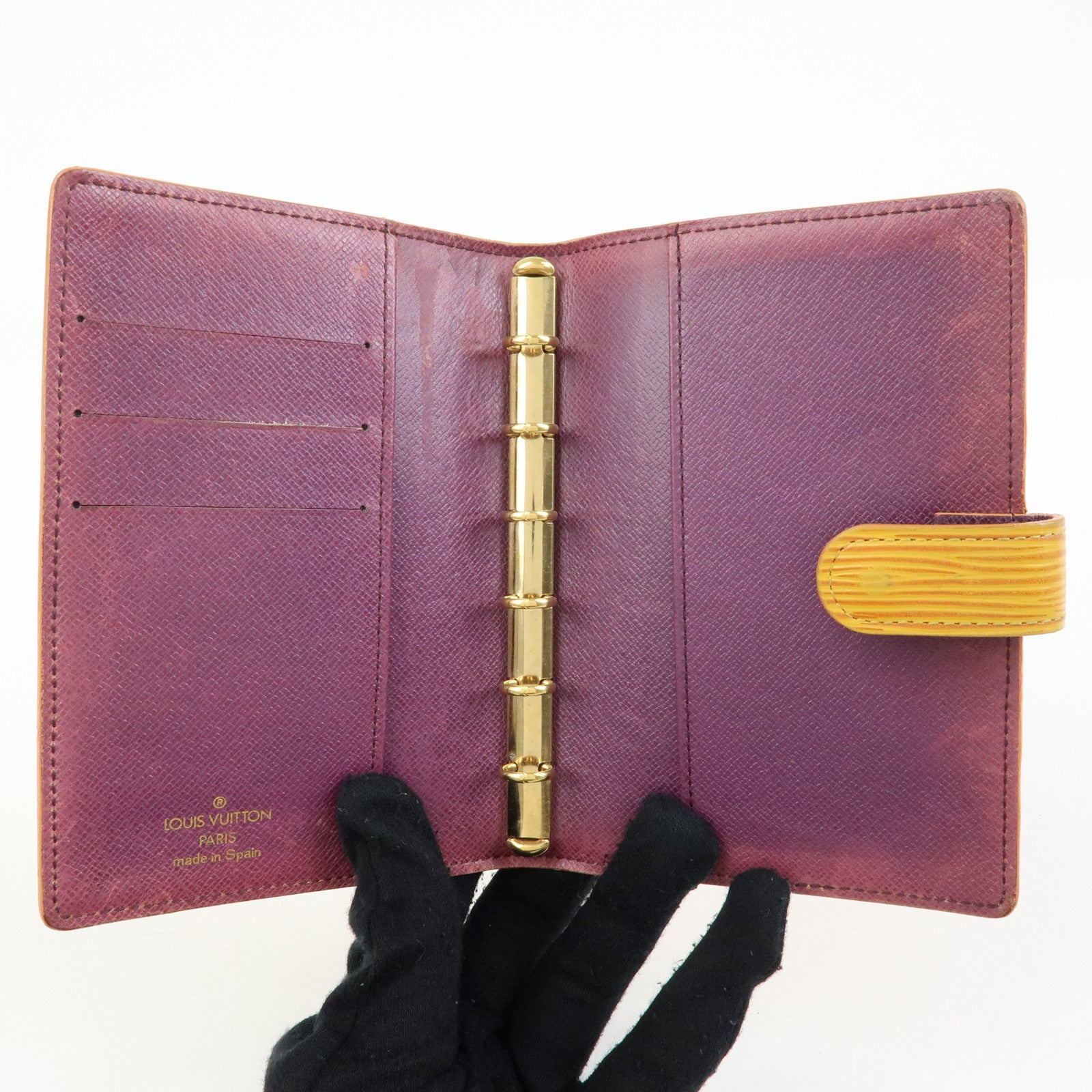 Louis Vuitton Set of 2 Epi Taiga Planner Cover R20059 R20416
