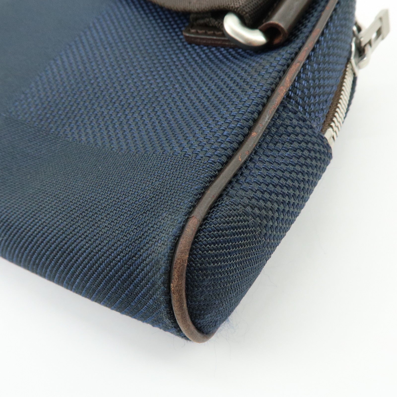 Louis Vuitton Damier Geant Canvas Leather Waist Body Bag Bleu Ocean