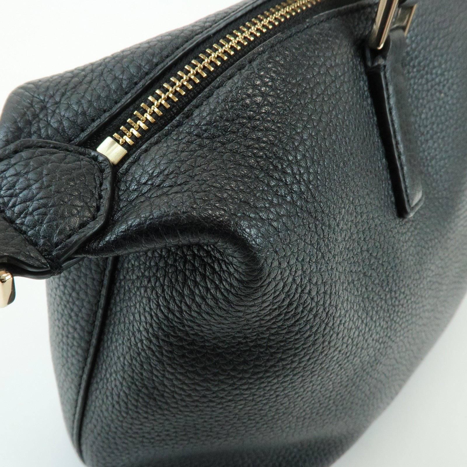 TORY BURCH Leather 2Way Bag Hand Bag Shoulder Bag Black