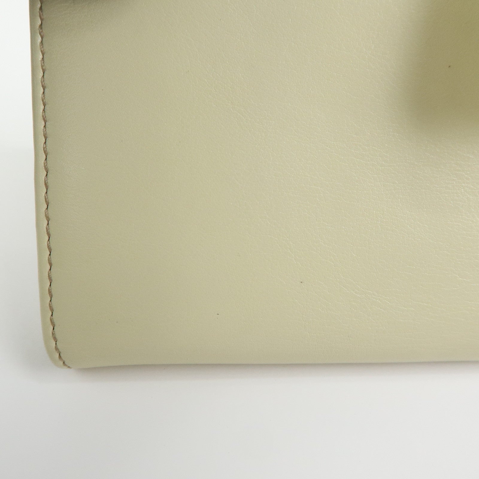 GUCCI Interlocking G Leather W Hook Long Wallet Ivory 162360