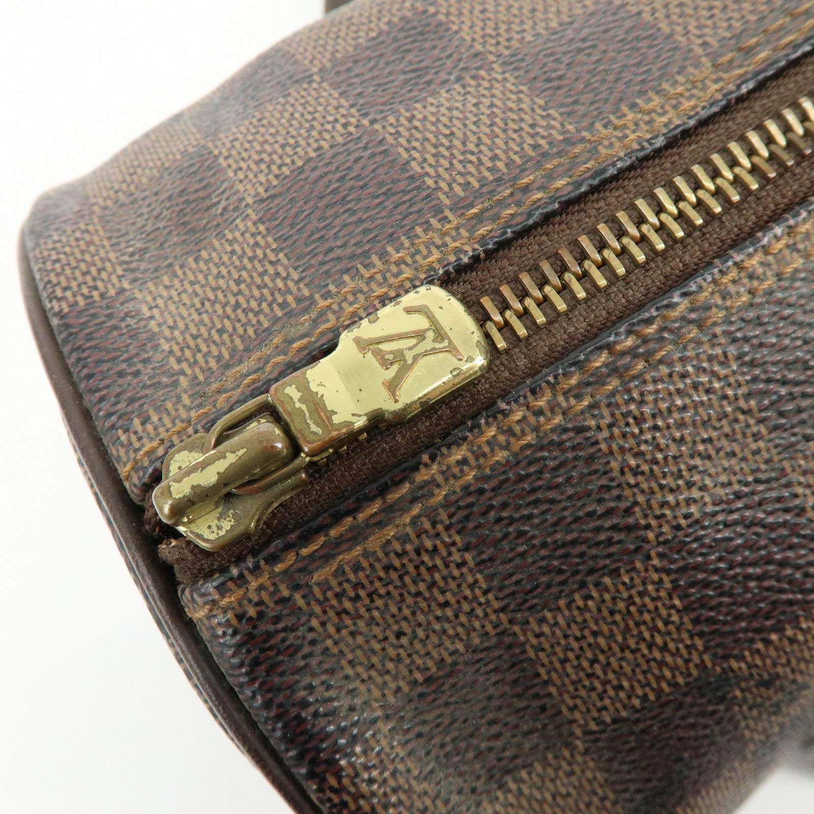 Louis Vuitton Damier Ebene Papillon 30 Hand Bag Brown N51303