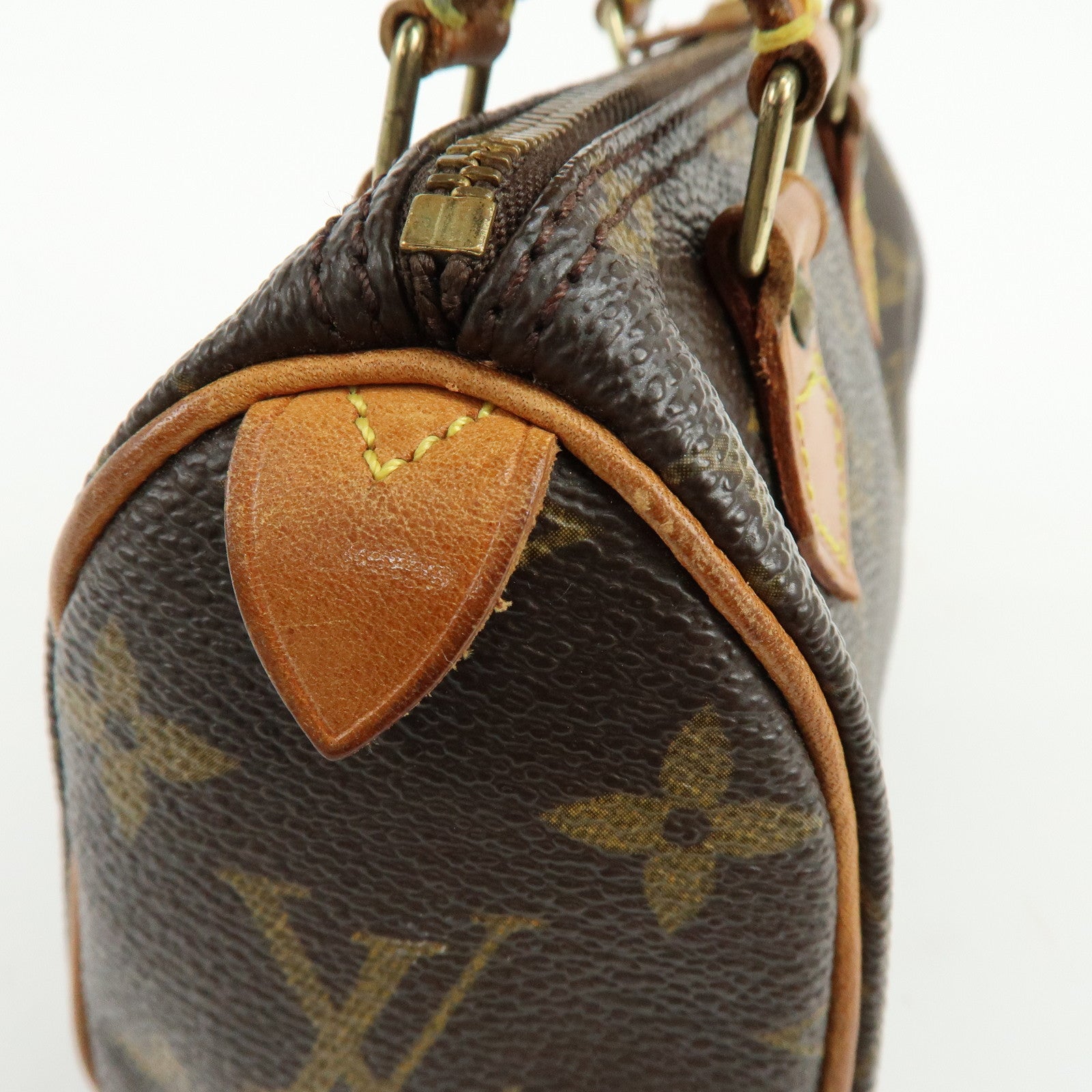 Louis Vuitton Monogram Canvas Mini Speedy Hand Bag & Strap M41534