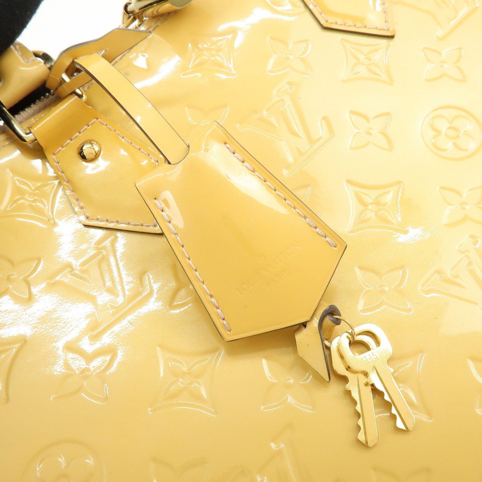 Louis Vuitton Monogram Vernis Alma PM Hand Bag Rose Florentins M91614