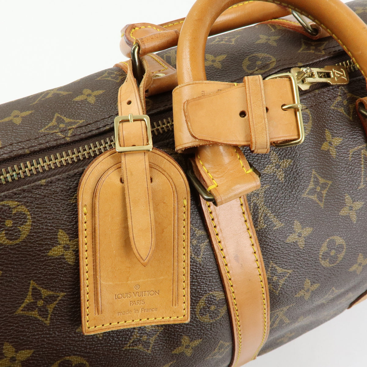Louis Vuitton Monogram Keep All 45 Boston Bag Brown M41428