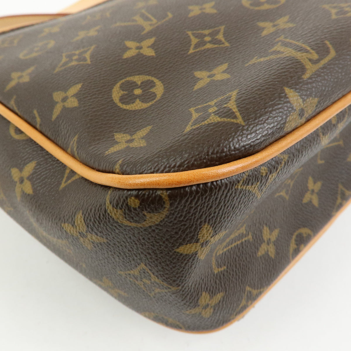 Louis Vuitton Monogram Hudson GM Shoulder Crossbody Bag Brown M40045