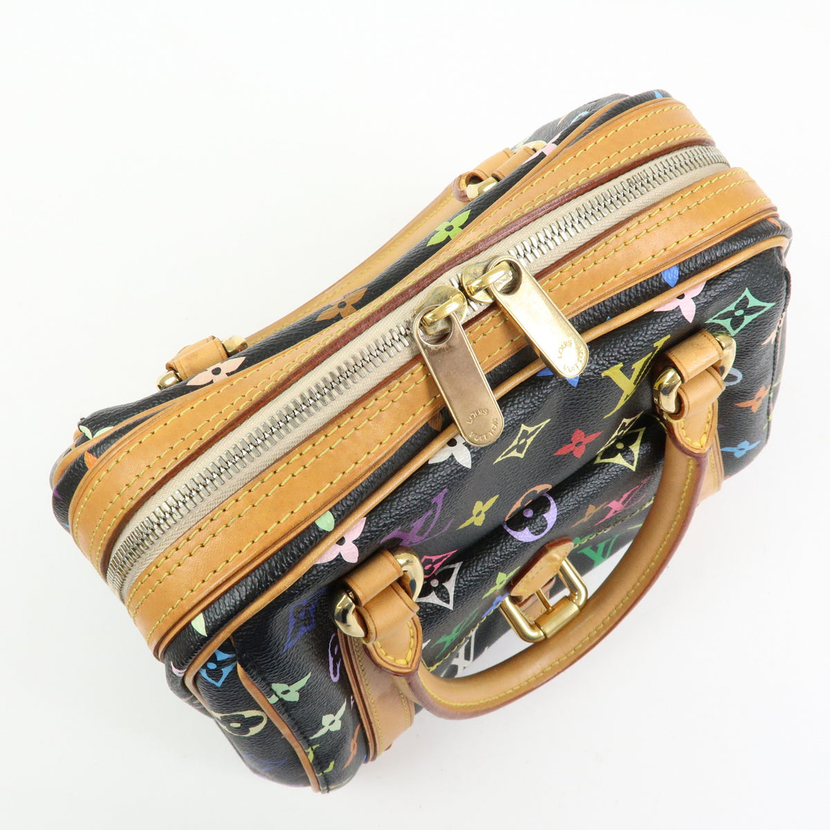 Louis Vuitton Monogram Multicolor Priscilla Hand Bag Noir M40097