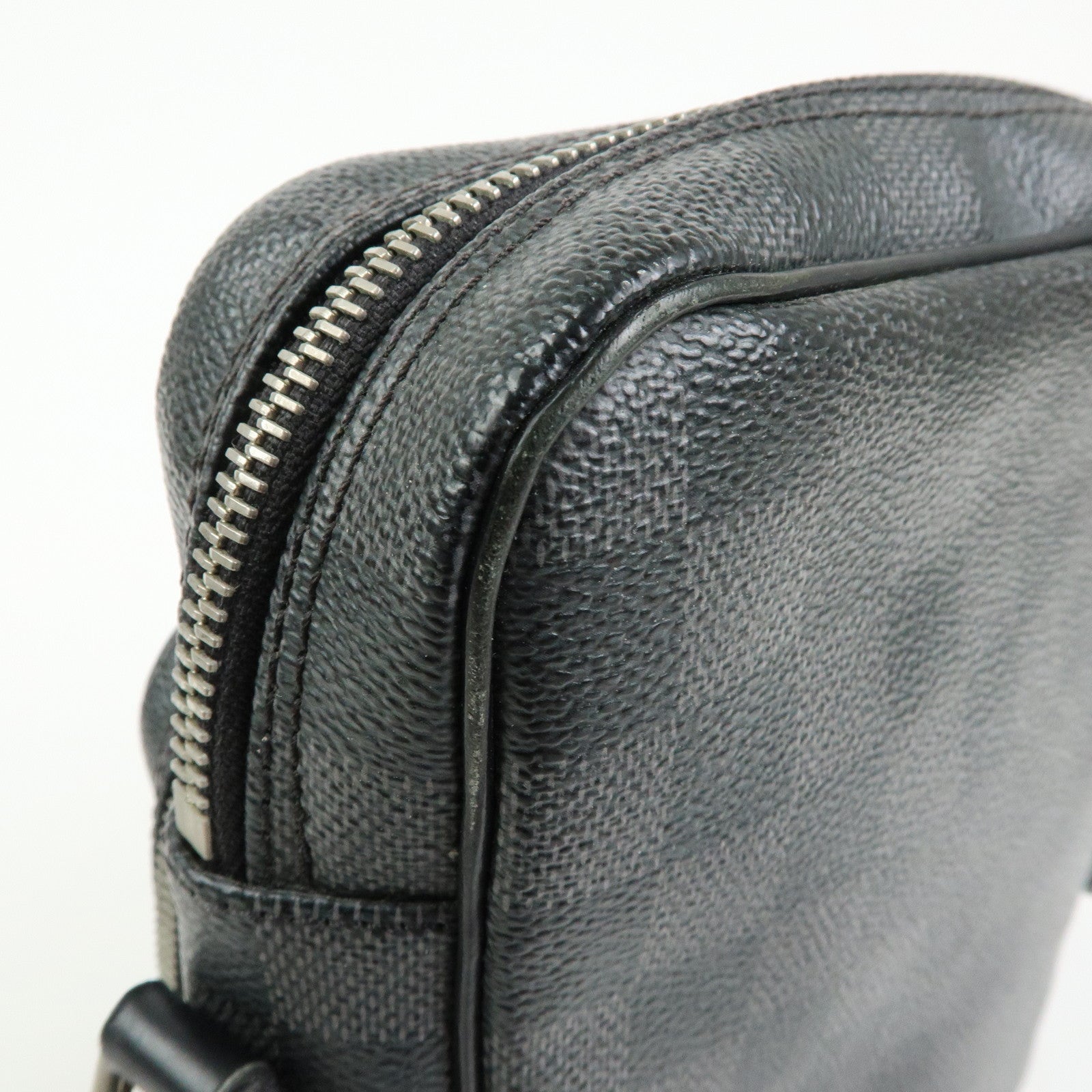 Louis Vuitton Damier Graphite Rem Shoulder Bag Black N41446