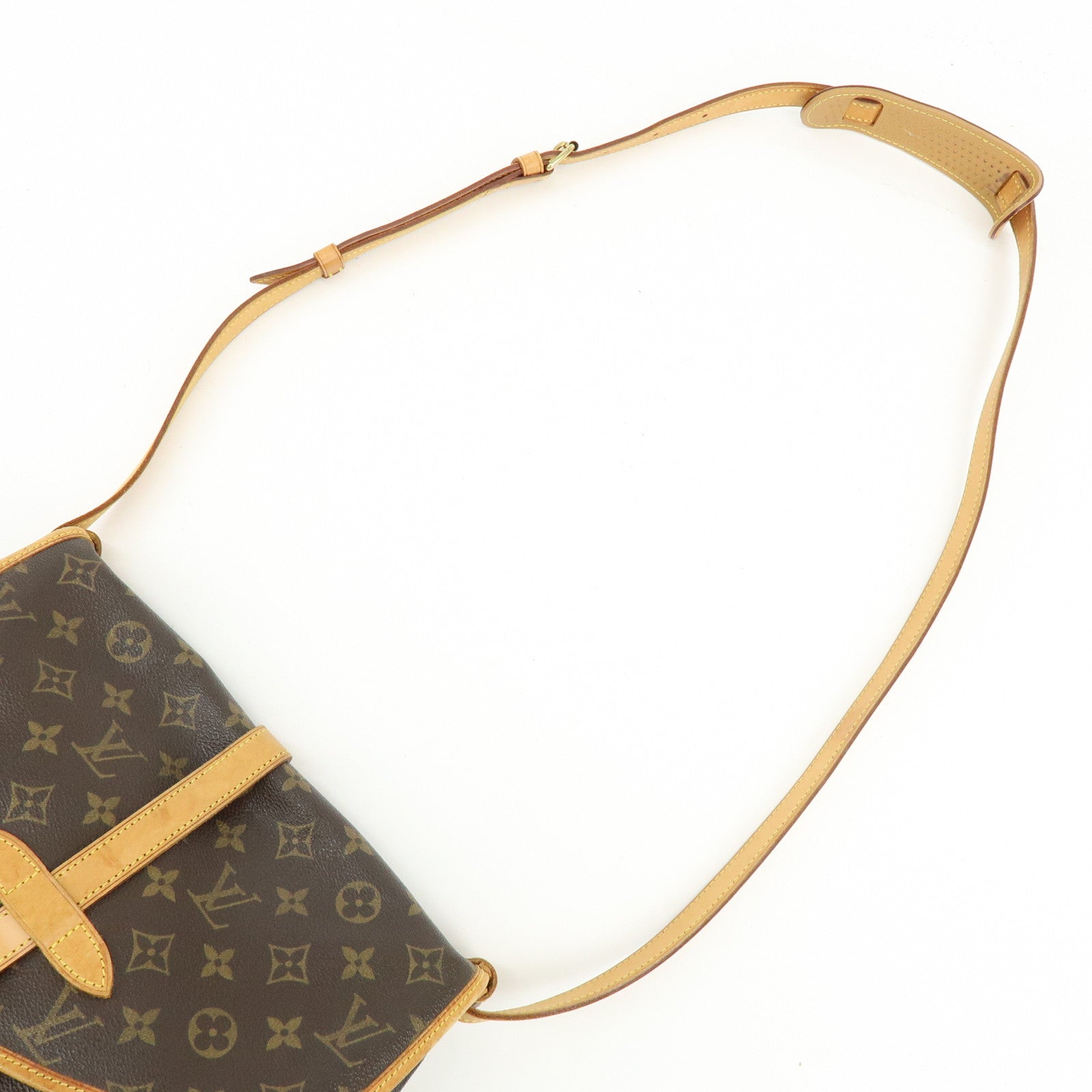 Louis Vuitton Monogram Saumur 30 Canvas Shoulder Bag Brown M42256