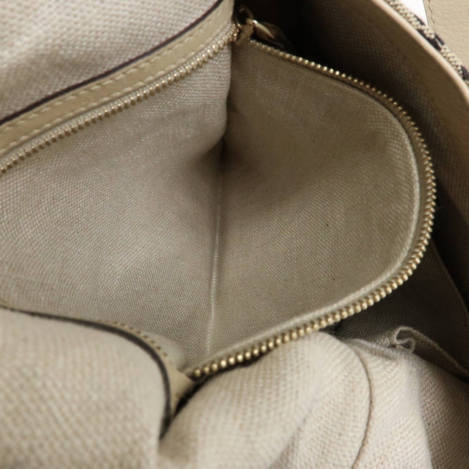 GUCCI New Jackie Bamboo Diamante Canvas Leather 2Way Bag 246907