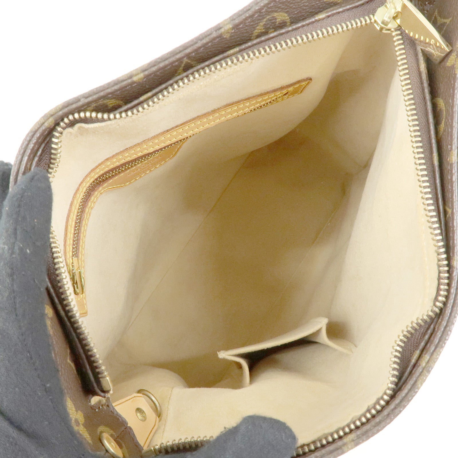 Louis Vuitton Monogram Looping GM Canvas Shoulder Bag Brown M51145