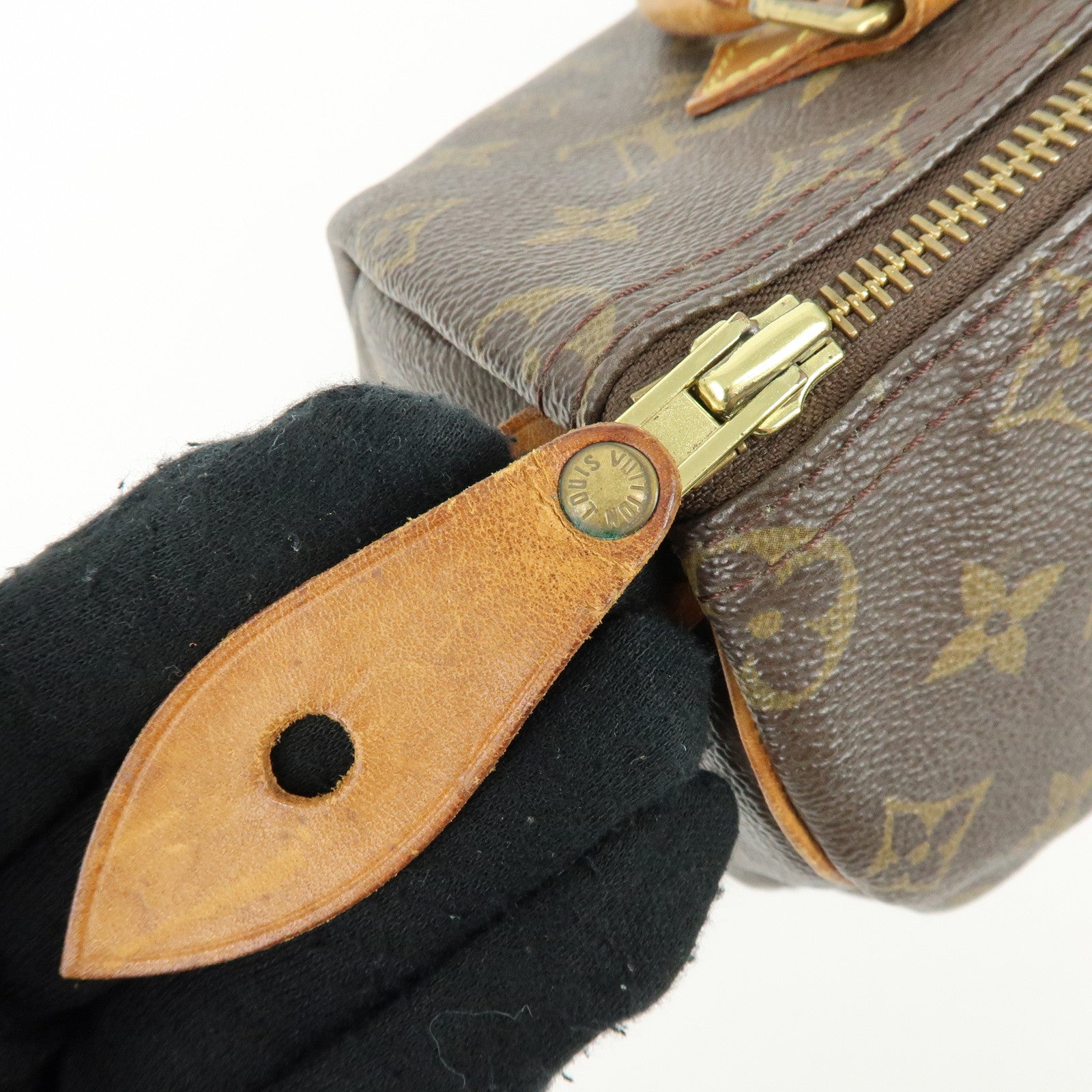 Louis Vuitton Monogram Speedy 25 Boston Bag Hand Bag Brown M41528