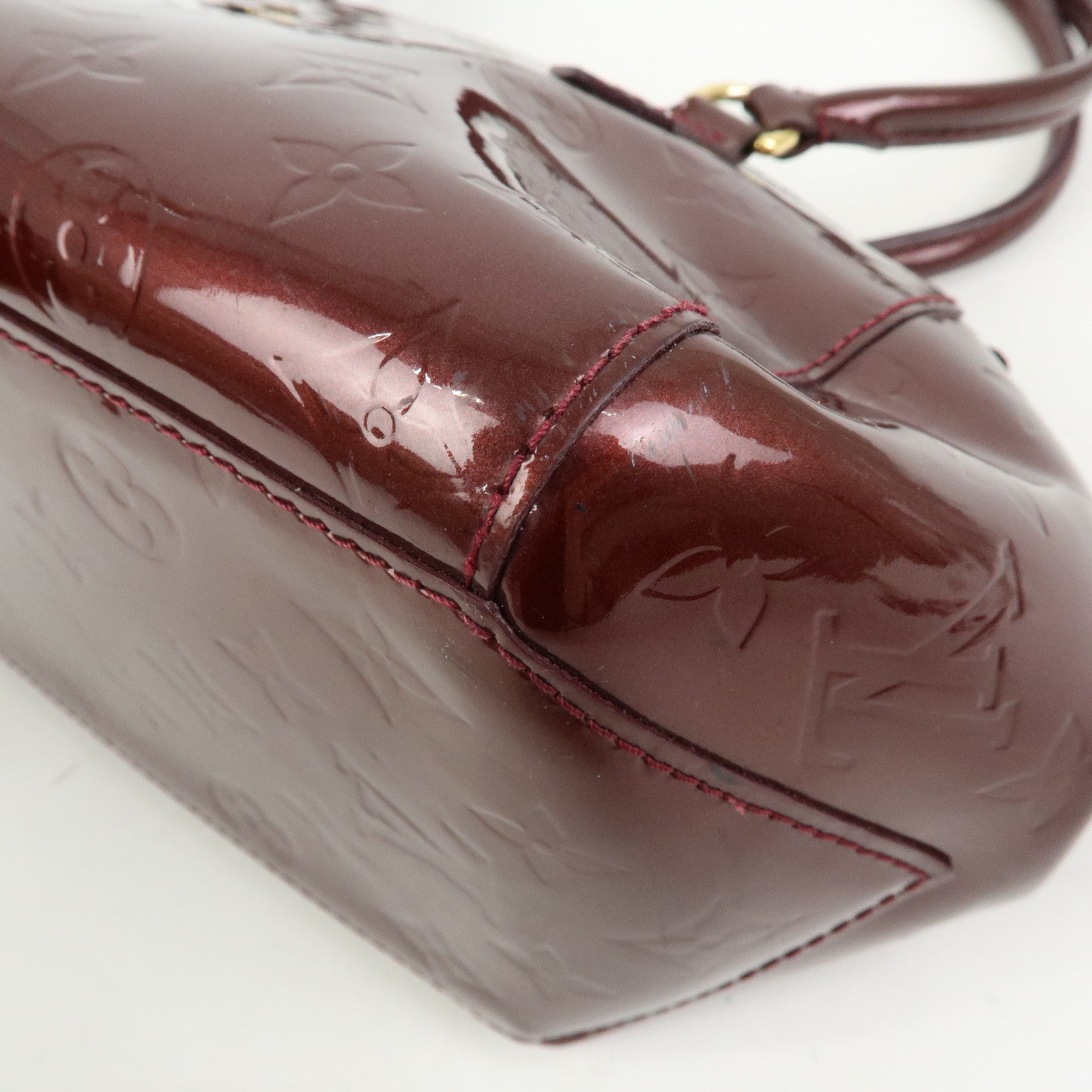 Louis Vuitton Monogram Vernis Sherwood PM Boston Hand Bag M91492