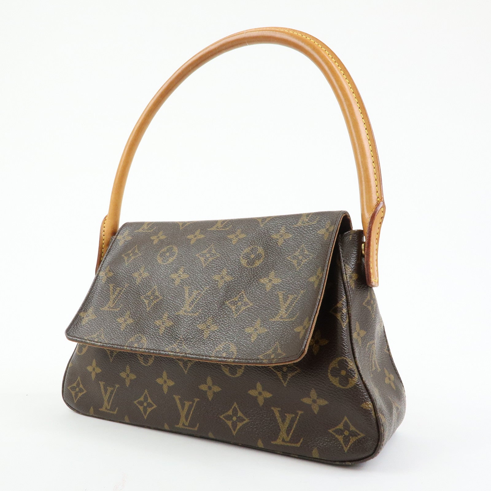 Louis Vuitton Monogram Mini Looping Shoulder Bag Brown M51147