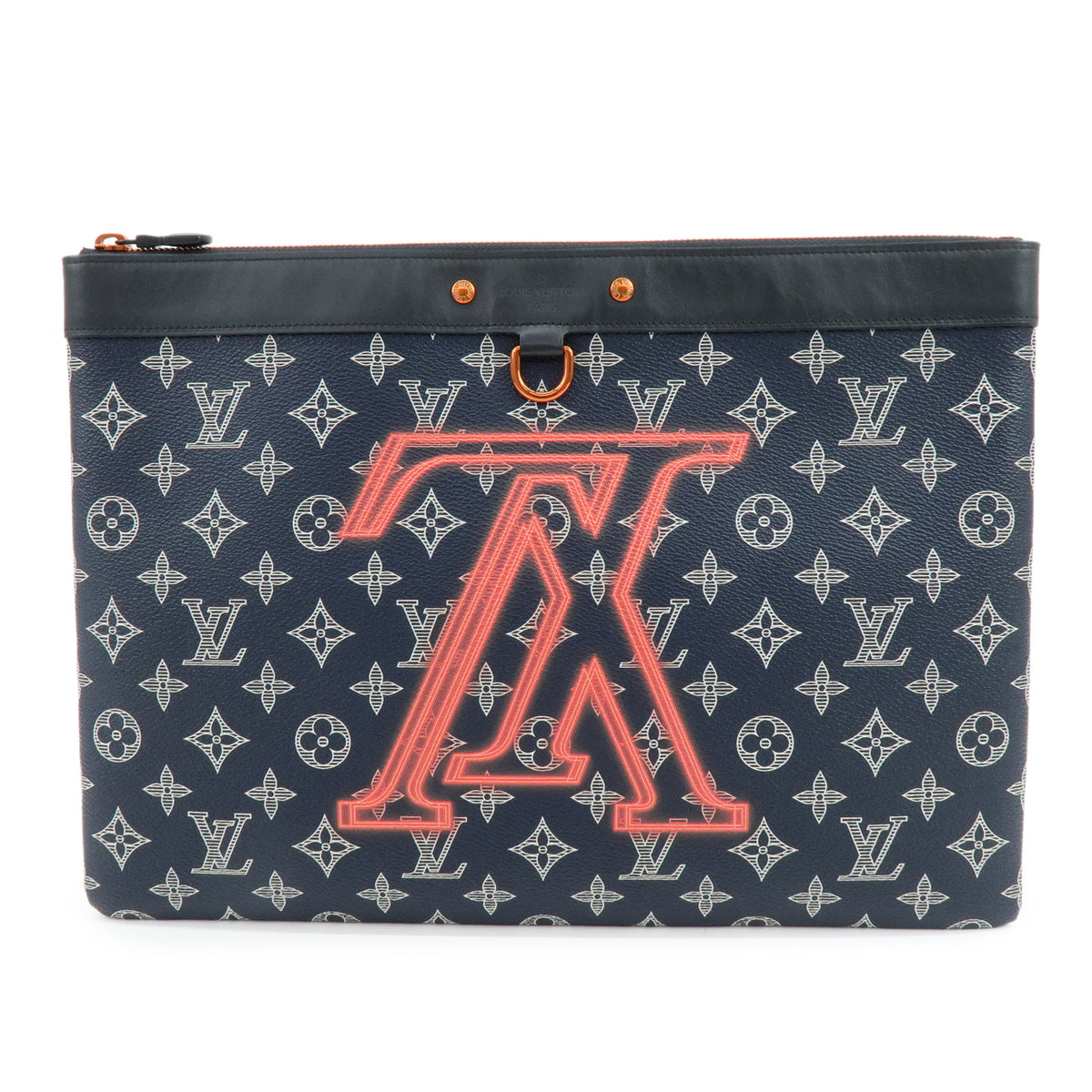 Louis Vuitton Monogram Ink Upside Down Pochette Apollo Navy M62905