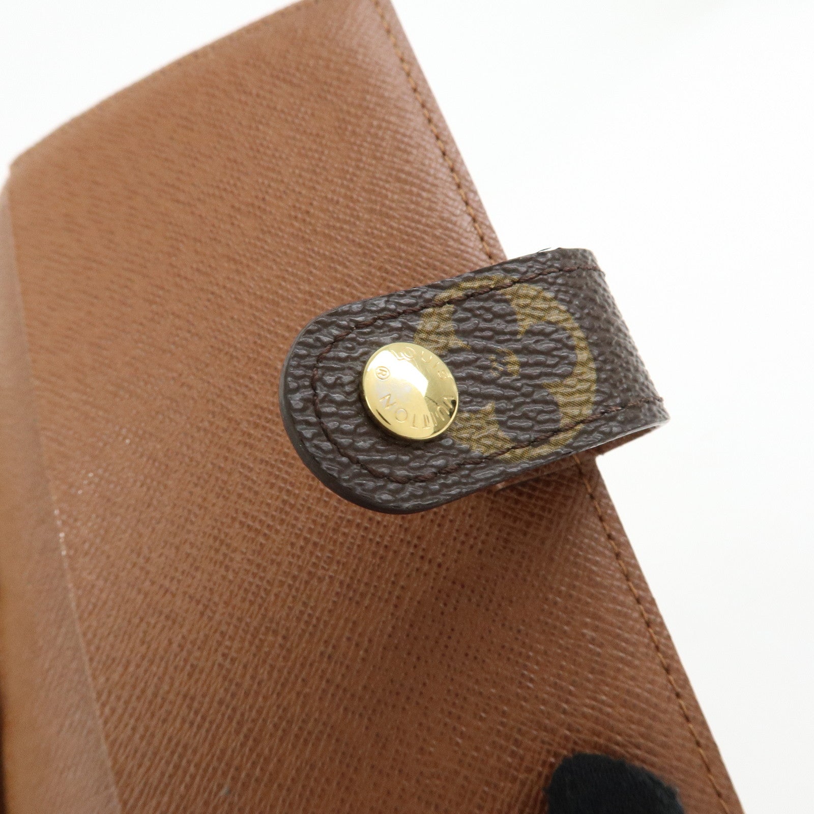Louis Vuitton Monogram Agenda PM Planner Cover Brown R20005
