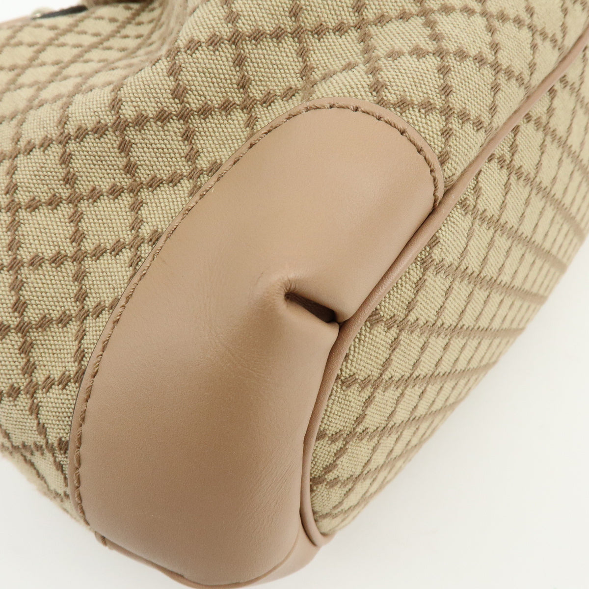 GUCCI Sukey Diamante Interlocking G GG Canvas Leather 2Way Bag 247902