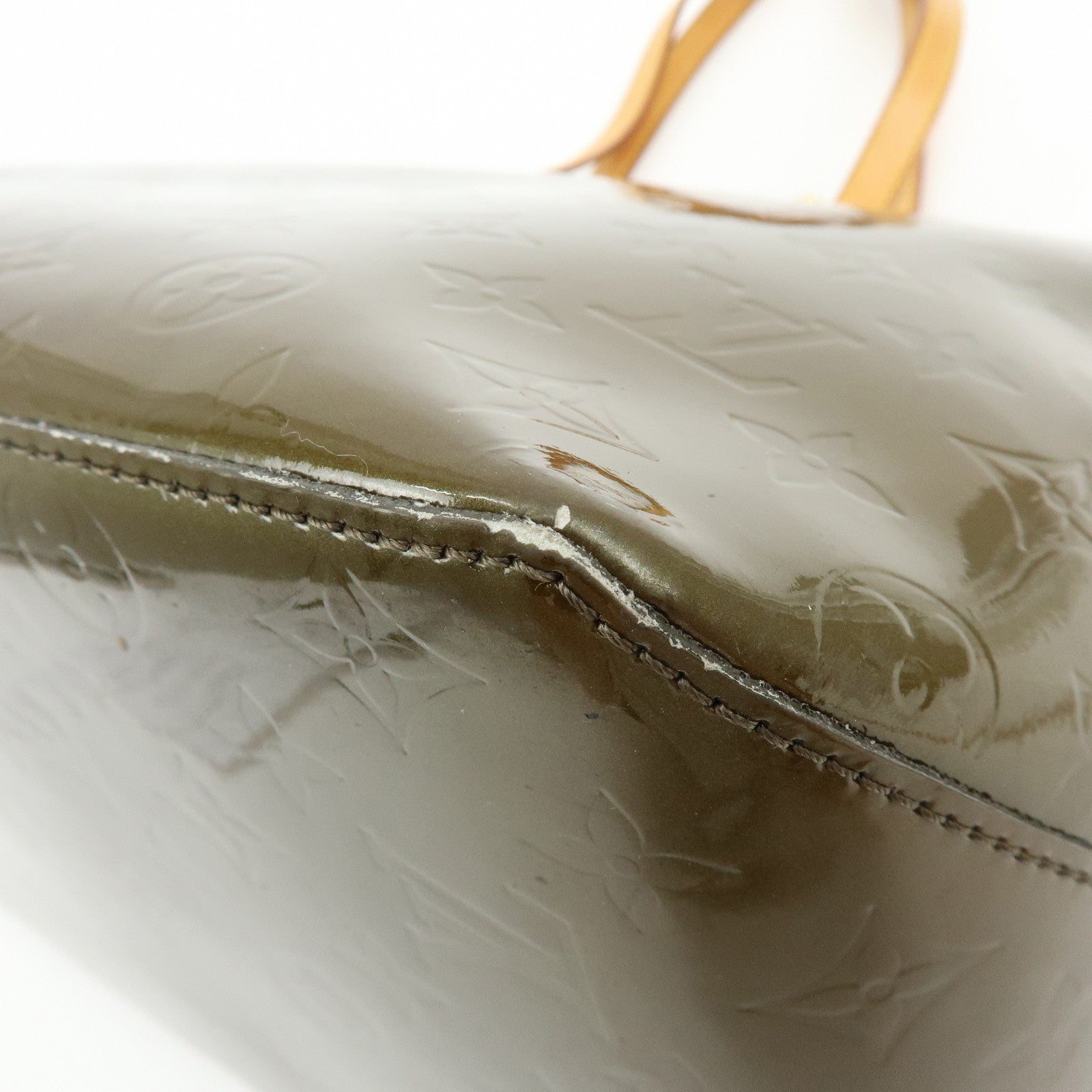 Louis Vuitton Monogram Vernis Bellevue GM Tote Bag Vert Bronze M93674