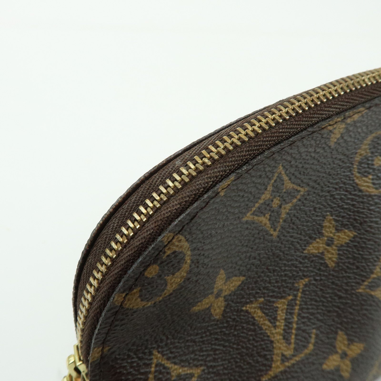 Louis Vuitton Monogram Pochette Cosmetic PM Pouch Brown M47515