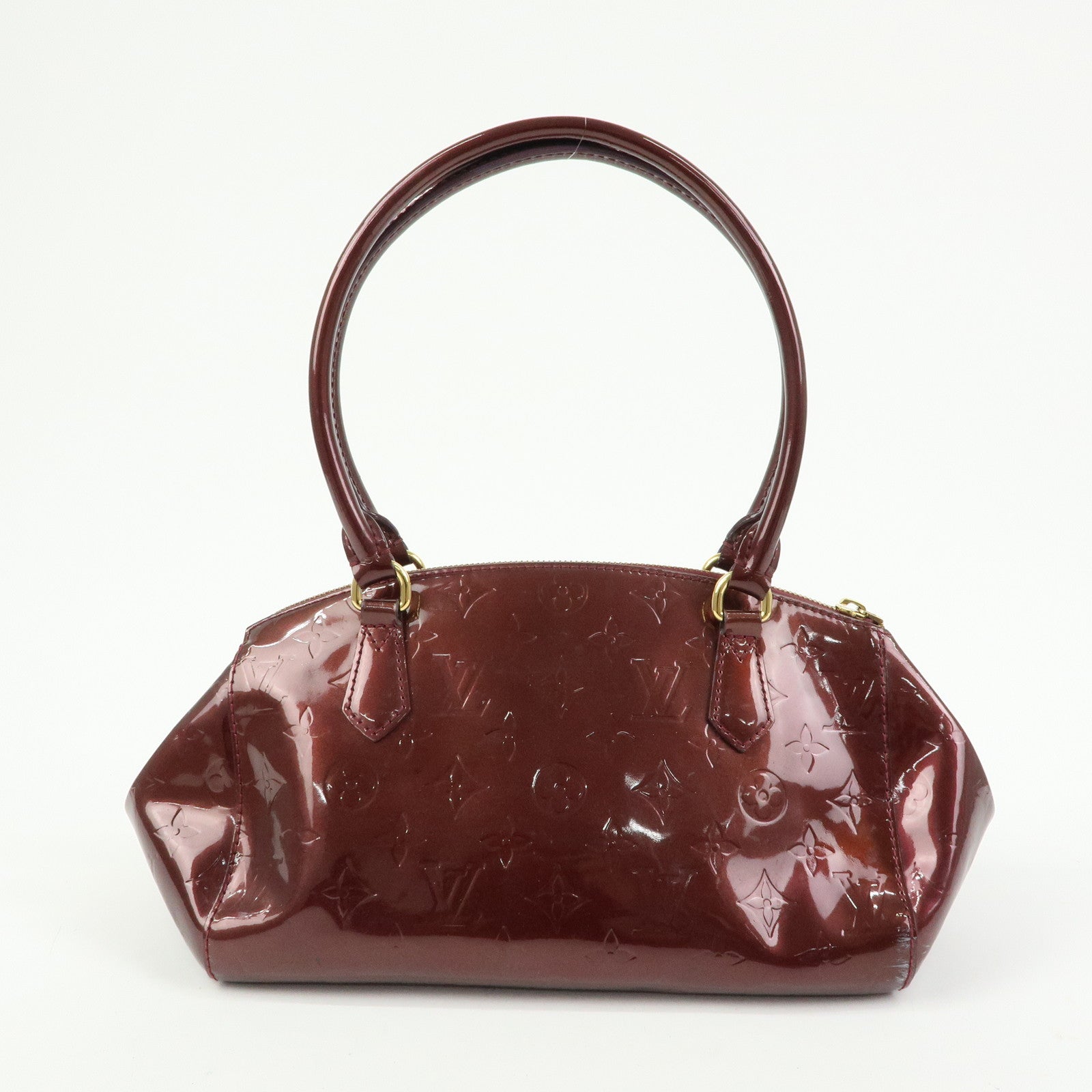 Louis Vuitton Monogram Vernis Sherwood PM Boston Hand Bag M91492