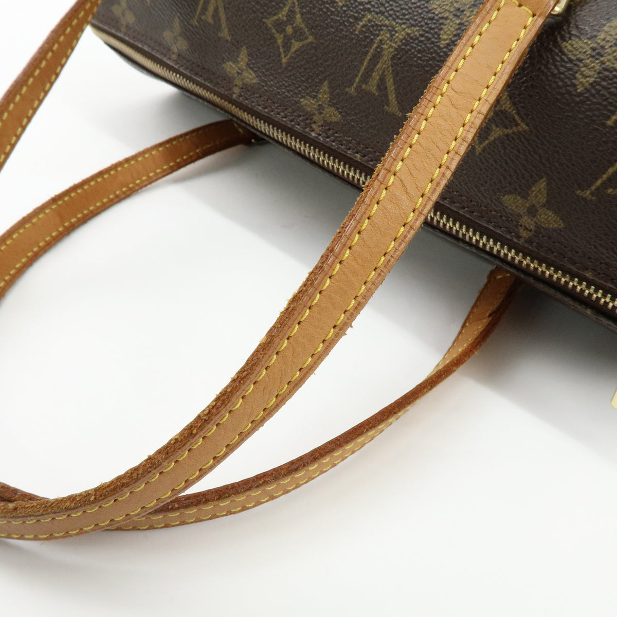 Louis Vuitton Monogram Papillon 30 Hand Bag Brown M51385
