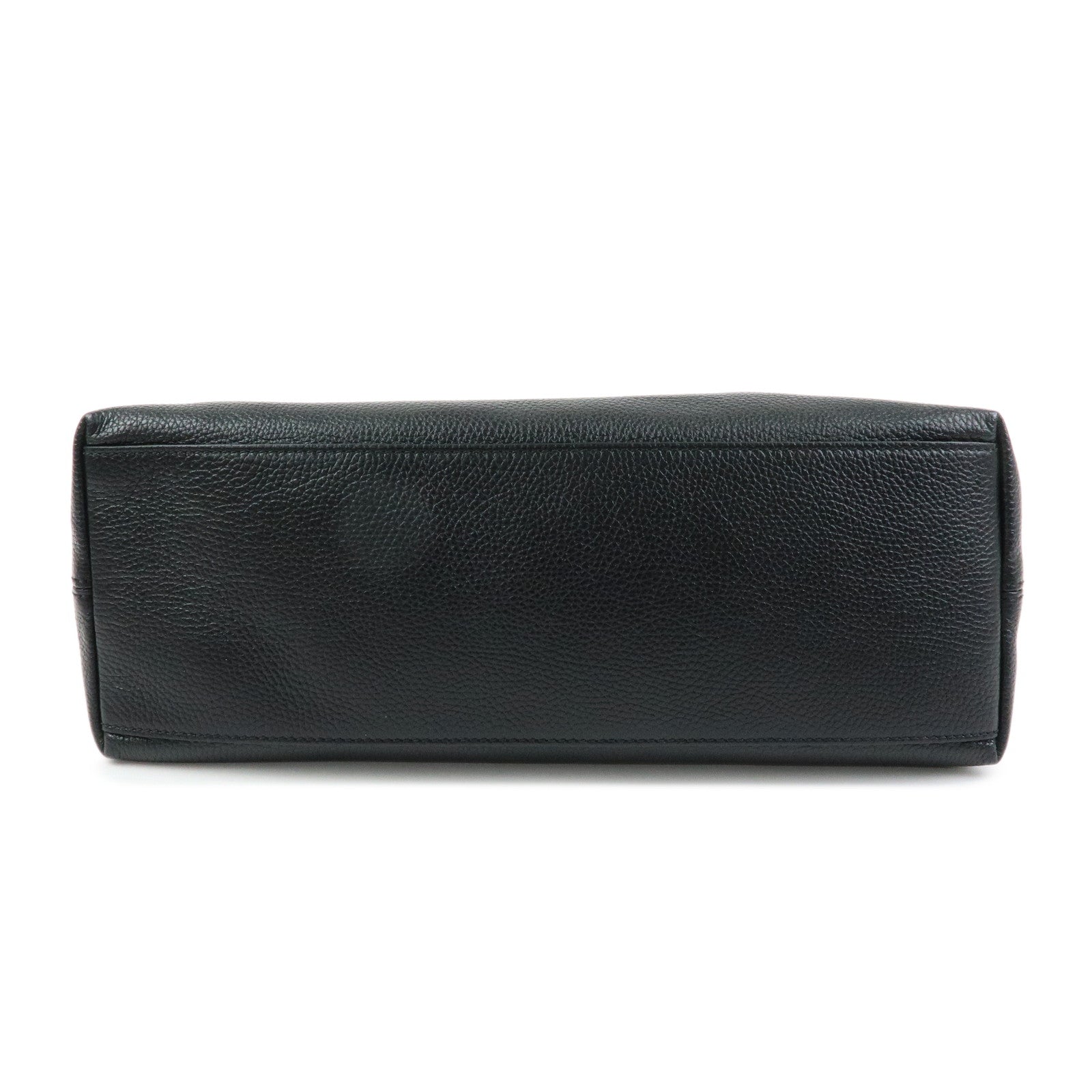 GUCCI SOHO Interlocking G Leather Chain Shoulder Bag Black 536196
