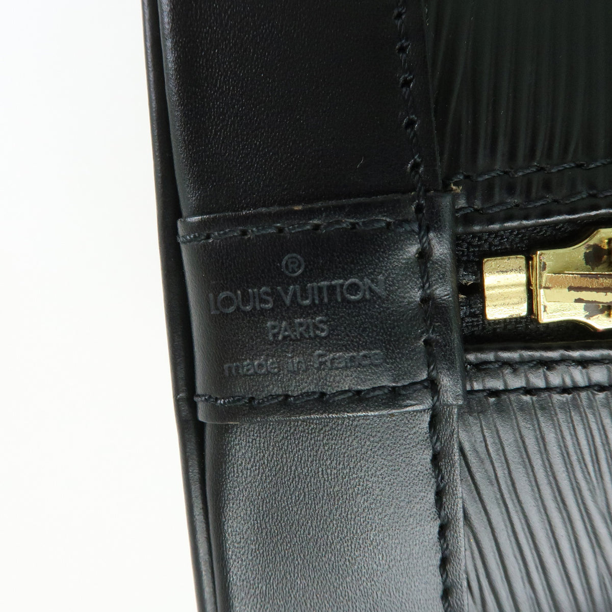 Louis Vuitton Epi Alma PM Hand Bag Noir Black M52142