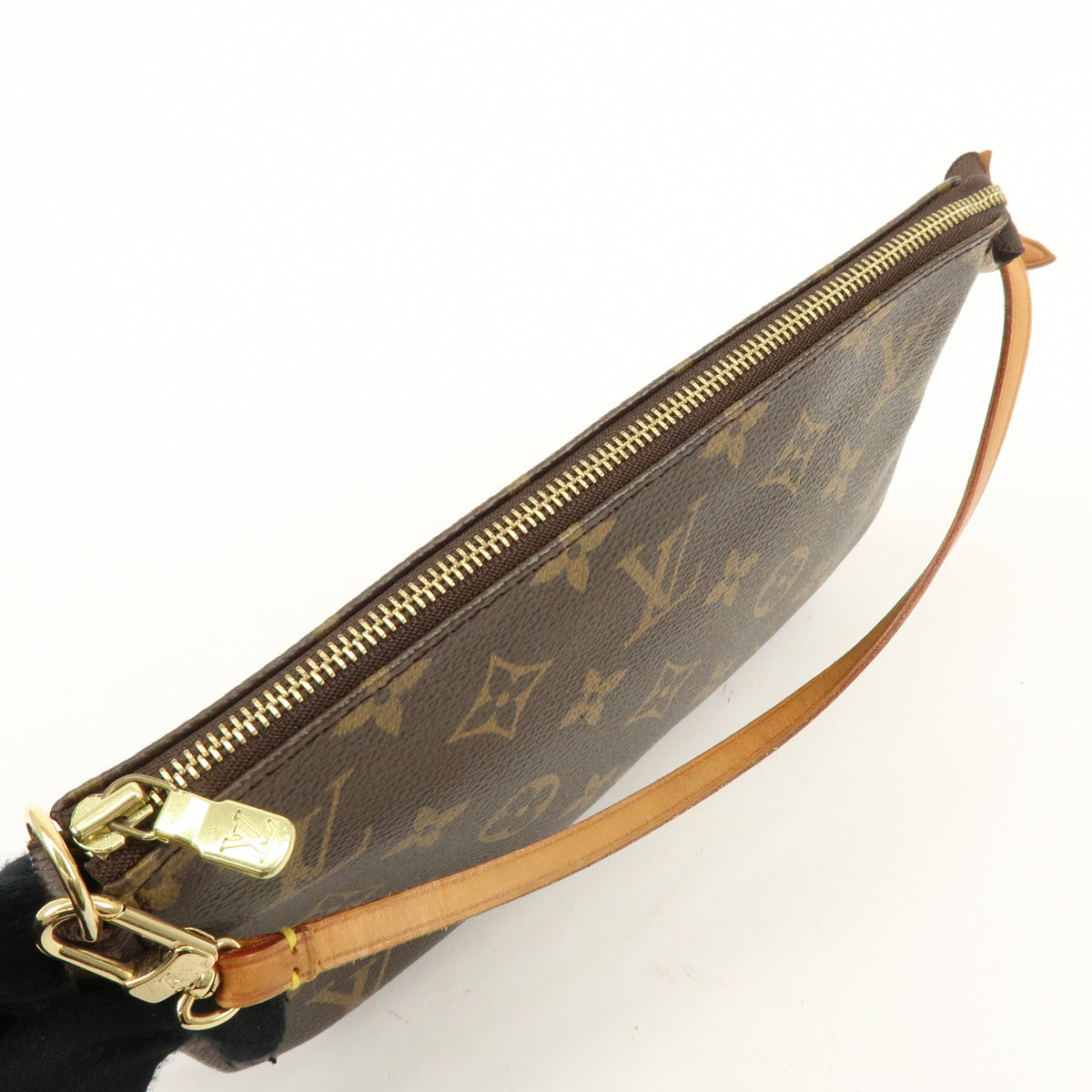 Louis Vuitton Monogram Pochette Accessoires Pouch Hand Bag Brown M51980
