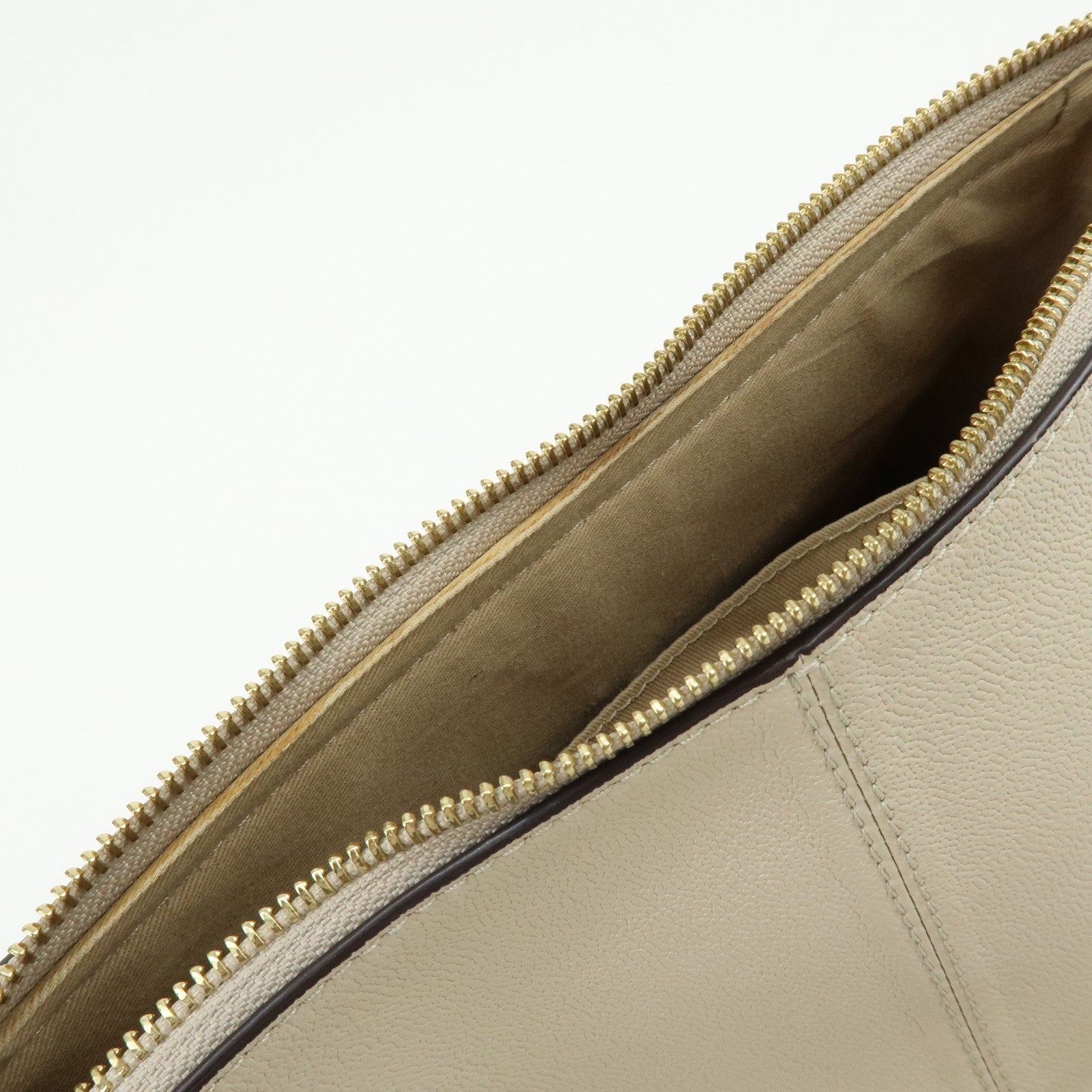 Chloe See By Chloe Joan Leather Shoulder Bag Hand Bag Beige