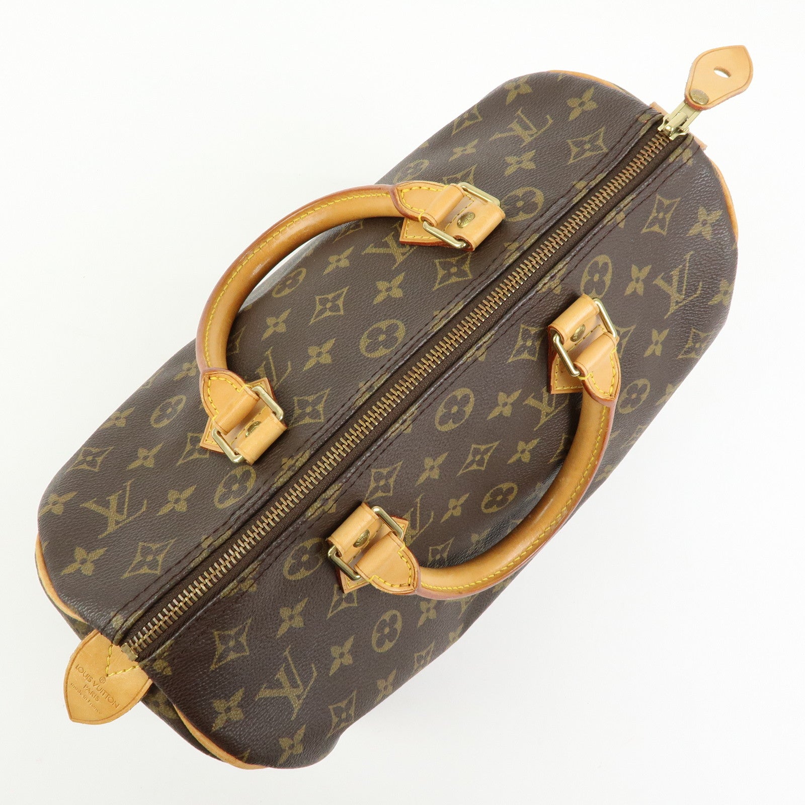 Louis Vuitton Monogram Speedy 30 Boston Bag Hand Bag Brown M41526