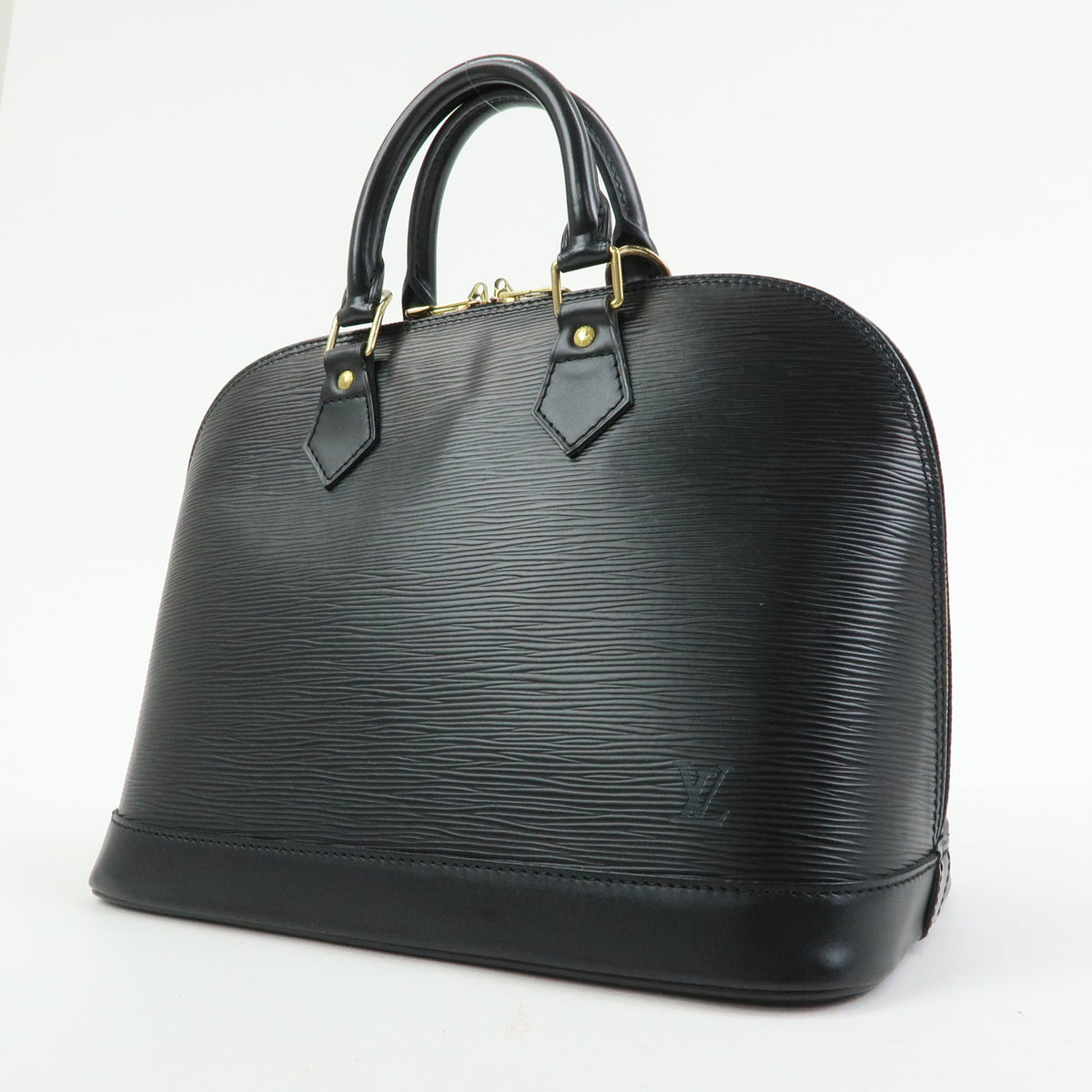 Louis Vuitton Epi Alma PM Hand Bag Noir Black M52142
