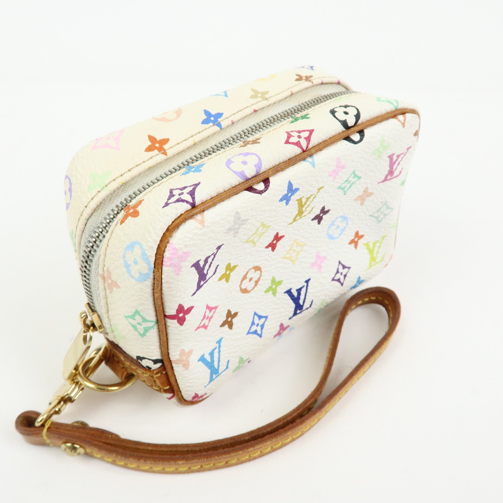 Louis Vuitton Monogram Multicolor Trousse Wapity Pouch Blanc M58033