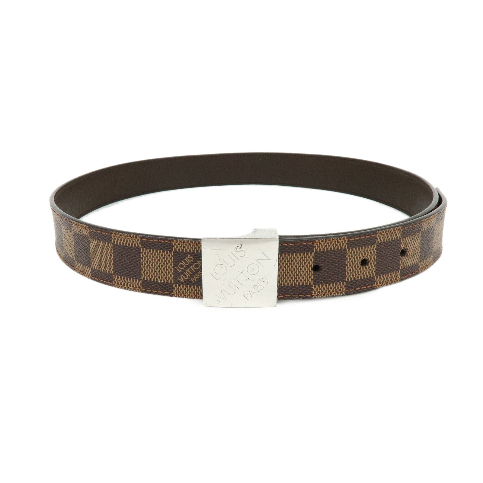 Louis Vuitton Damier Ceinture Carre Classic Belt 80/32 Brown M6881W