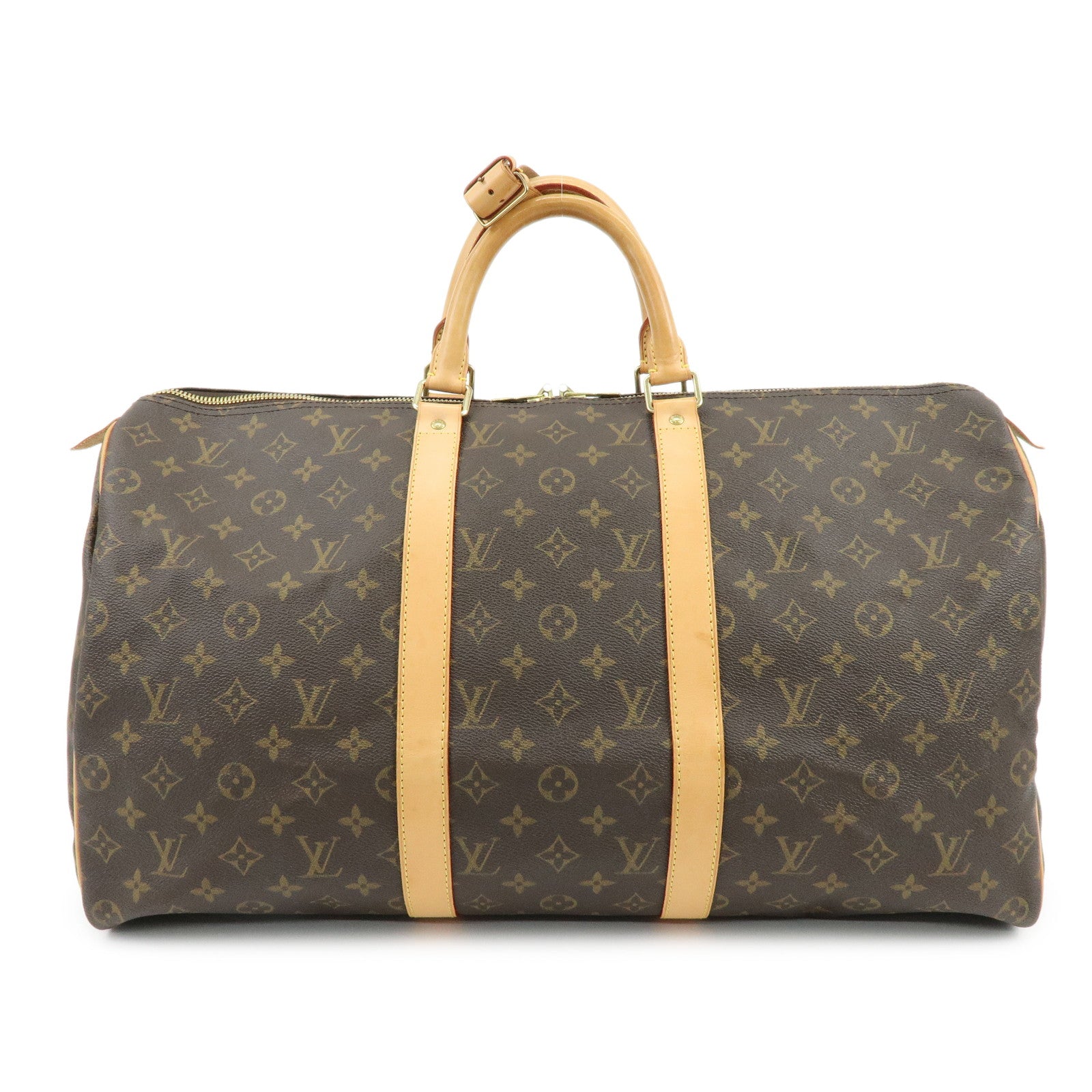 Louis Vuitton Monogram Keep All 50 Boston Bag Hand Bag Brown M41426