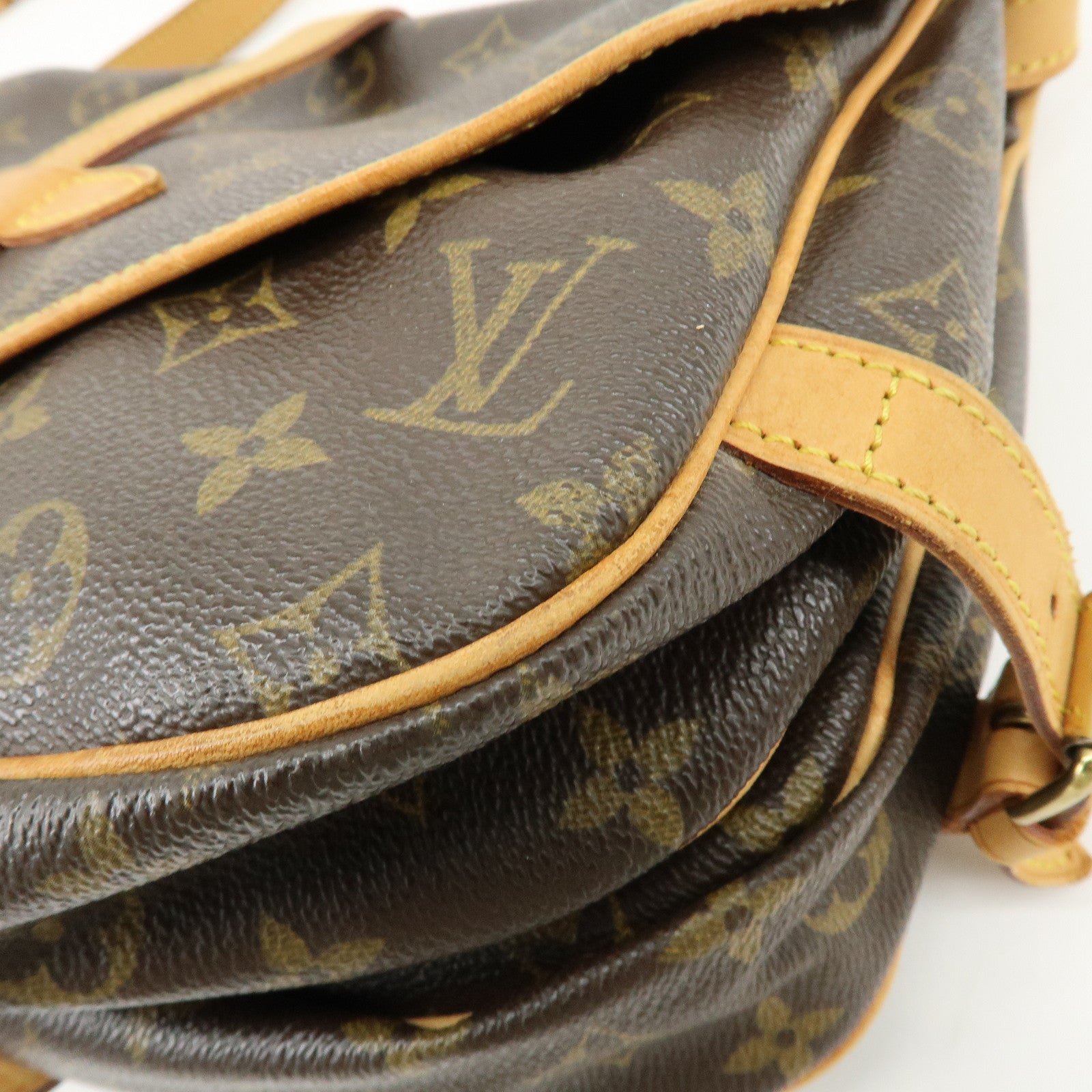 Louis Vuitton Monogram Saumur 30 Canvas Shoulder Bag Brown M42256