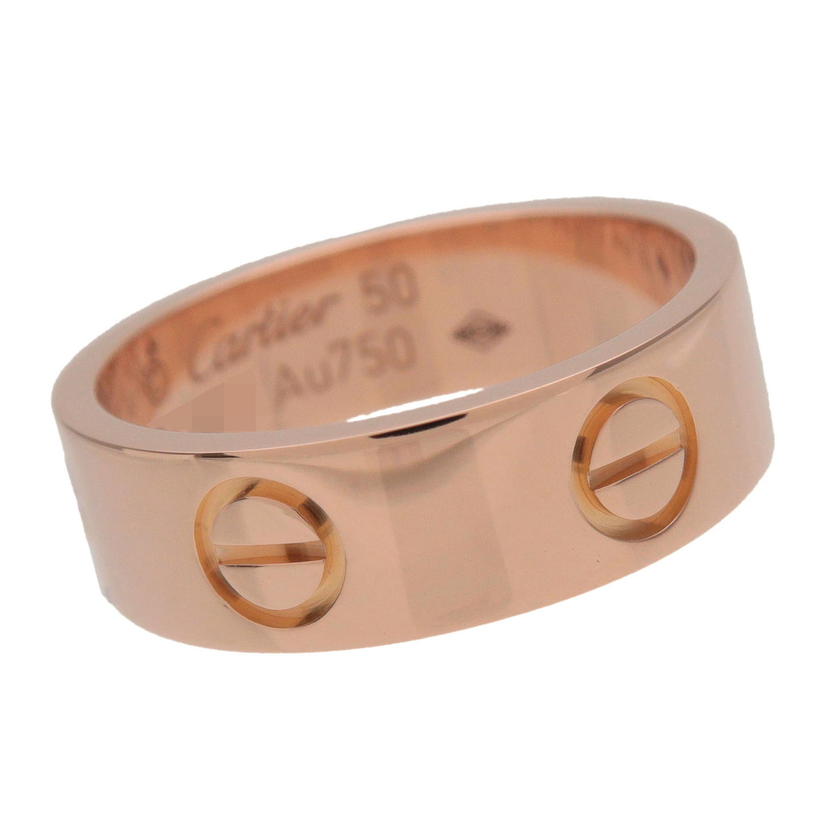 Cartier Love Ring K18 750PG Rose Gold #50 US5.5 EU50 HK11