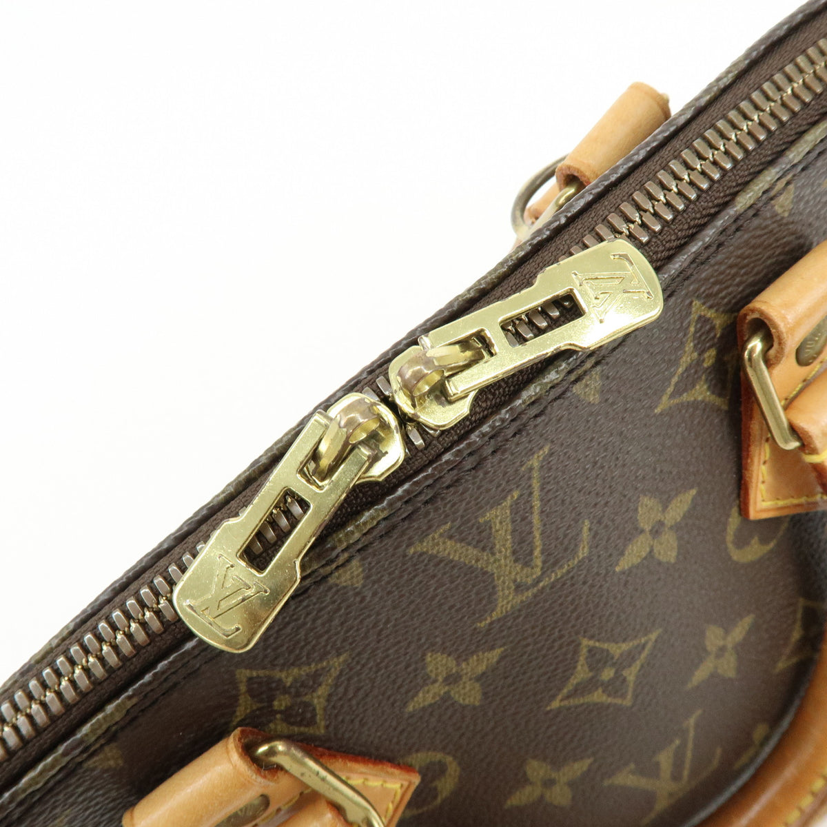 Louis Vuitton Monogram Alma PM Hand Bag Brown M51130