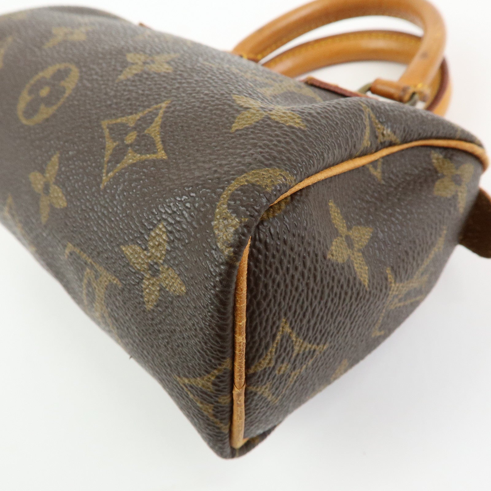 Louis Vuitton Monogram Canvas Mini Speedy Hand Bag & Strap M41534