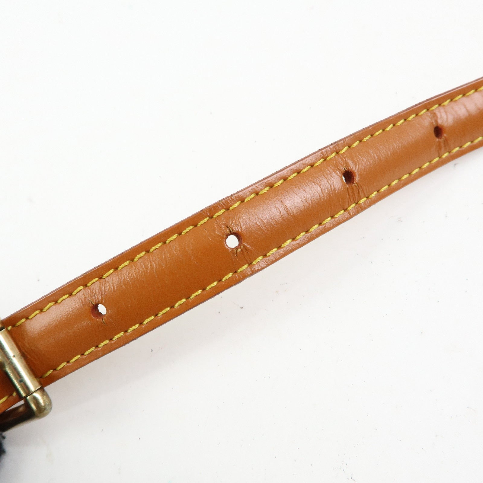 Louis Vuitton Adjustable Leather Shoulder Strap For Epi Bag Zipang Gold