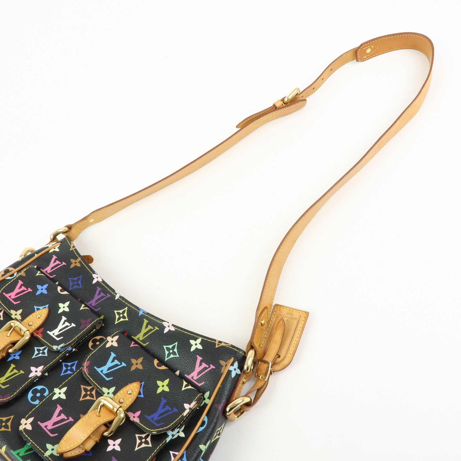 Louis Vuitton Monogram Multicolor Lodge PM Shoulder Bag Noir M40054